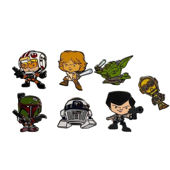 Disney Star Wars Luke Trading Pin Mystery Pack Han Solo Yoda R2 Brooch Jewelry - Picture 1 of 12